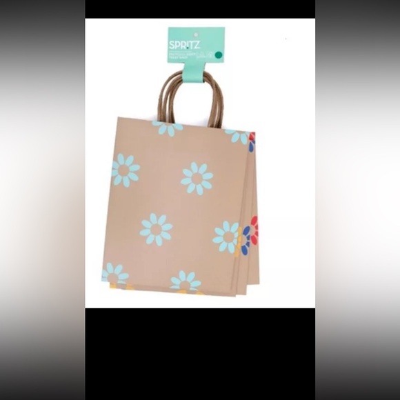 20ct Lot Target Spritz Floral Print Paper Rope Handle Gift Bags Lot 5 Packs 20ct - Picture 3 of 5